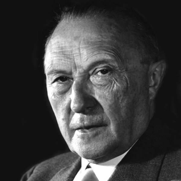 Portraitaufnahme von Konrad Adenauer