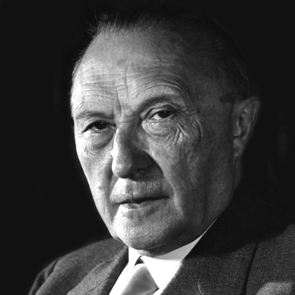 Portraitaufnahme von Konrad Adenauer