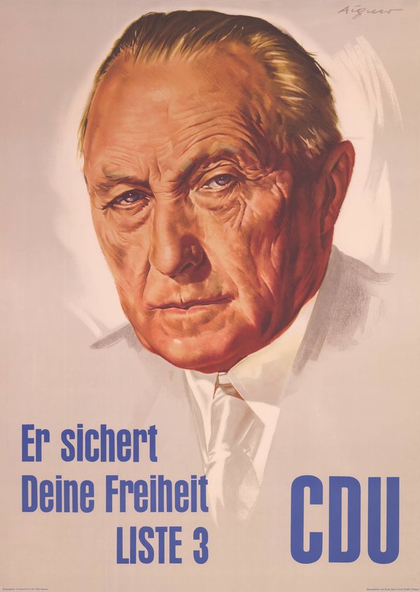 CDU Wahlplakat der Bürgerschaftswahlen Bremen von 1959