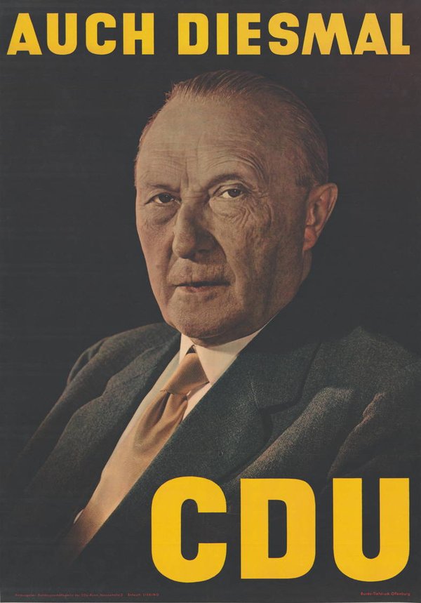 CDU Wahlplakat der Bundestagswahl von 1953