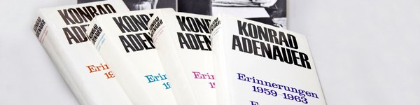Vier Bücher aus Adenauers Memoiren 