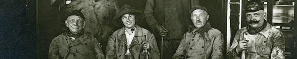 Konrad und Gussie Adenauer bei einer Grubenfahrt 1924