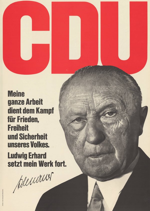 CDU Wahlplakat der Bundestagswahl von 1965