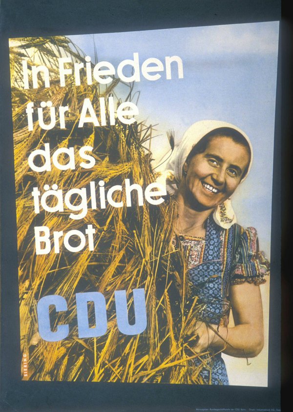 CDU Wahlplakat der Bundestagswahl von 1953