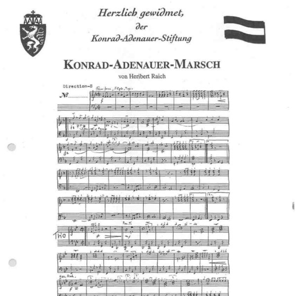 Notation des Konrad-Adenauer-Marsch